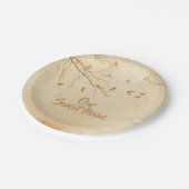 Assiettes En Carton Oiseaux Arbre domestique (Angle)