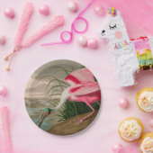 Assiettes En Carton Oiseaux d'Amérique de spatule de rose Audubon Impr (Fête)