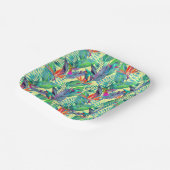 Assiettes En Carton Oiseaux d'aquarelle (Angulaire)