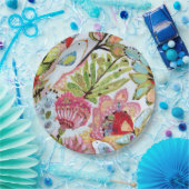 Assiettes En Carton Oiseaux en papier II (Fête)