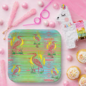 Assiettes En Carton Oiseaux tropicaux (Fête)