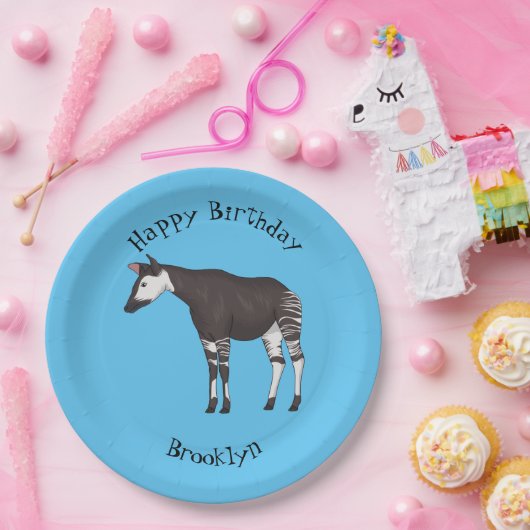 Assiettes En Carton Okapi (Fête)