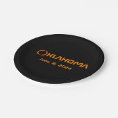 Assiettes En Carton Oklahoma 2024 Éclipse solaire totale (Angle)