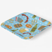 Assiettes En Carton Oktoberfest nourriture et boisson (Angulaire)