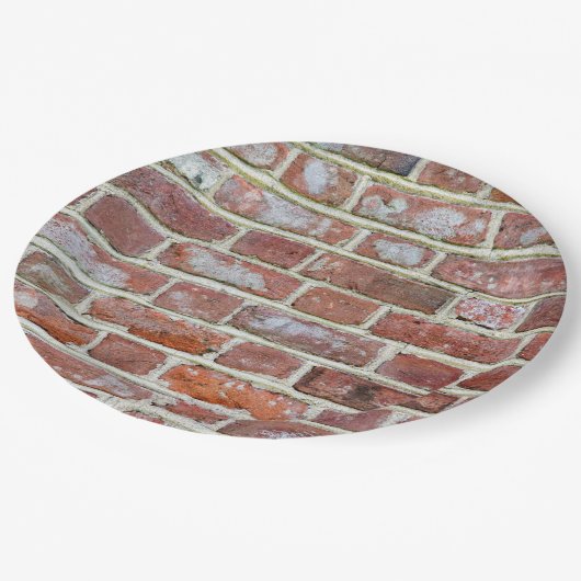 Assiettes En Carton Old Brick (Angle)