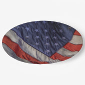 Assiettes En Carton Old Glory (Angle)