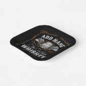 Assiettes En Carton Old Moonshine Whiskey Étiquette AJOUTER PHOTO Nom  (Angulaire)