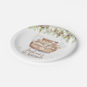Assiettes En Carton Olive Branch Noah's Ark Boys 1er anniversaire (Angle)
