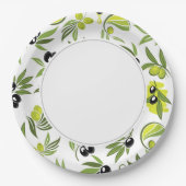 Assiettes En Carton Olives (Devant)