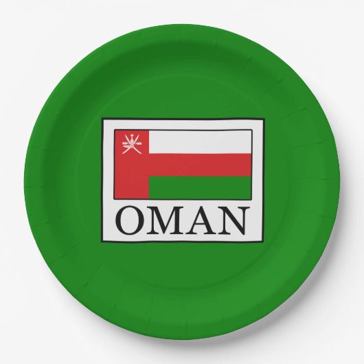 Assiettes En Carton Oman (Devant)