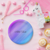 Assiettes En Carton Ombre bleue Abstraite (Fête)