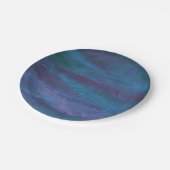 Assiettes En Carton Ombre bleue Abstraite | Turquoise Turquoise violet (Angle)