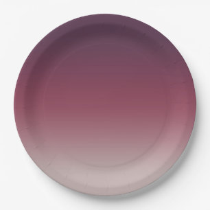 Assiettes En Carton Ombre de dégradé violet foncé et bordeaux