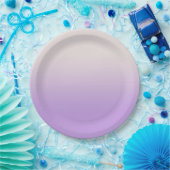 Assiettes En Carton Ombre doux Lavande violette Lavande Gradient Lilac (Fête)