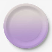 Assiettes En Carton Ombre doux Lavande violette Lavande Gradient Lilac (Devant)