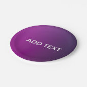 Assiettes En Carton Ombre moderne et texte blanc modifiable (Angle)