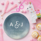 Assiettes En Carton Ombre Rien De Fancy Just Love Brush Typographie (Fête)