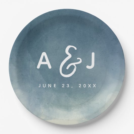 Assiettes En Carton Ombre Rien De Fancy Just Love Brush Typographie (Devant)