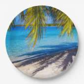 Assiettes En Carton Ombres sur la plage (Devant)