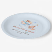 Assiettes En Carton On Peut Attendre Des Plaques De Papier Baby shower (Angle)