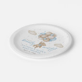 Assiettes En Carton On peut attendre le Baby shower de garçon (Angle)