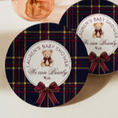 Assiettes En Carton On peut attendre le Baby shower d'ours en peluche