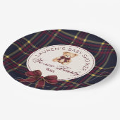 Assiettes En Carton On peut attendre le Baby shower d'ours en peluche (Angle)