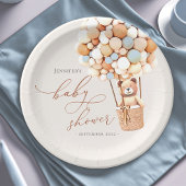 Assiettes En Carton On Peut Attendre ! Plaque de papier baby shower