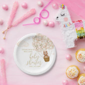 Assiettes En Carton On Peut Attendre Teddy Bear Baby shower (Fête)