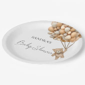 Assiettes En Carton On Peut Attendre Teddy Bear Balloon (Angle)