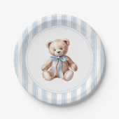 Assiettes En Carton On peut attendre un Baby shower élégant (Devant)