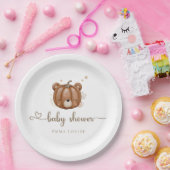 Assiettes En Carton On Peut Attendre Un Petit Ours Citrouille (Fête)