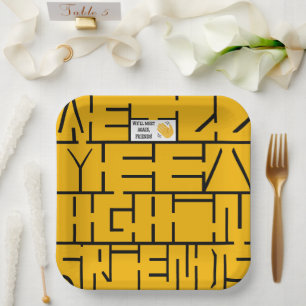 Assiettes En Carton On se reverra, amis