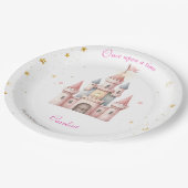 Assiettes En Carton Once upon a time, Princess Birthday (Angle)
