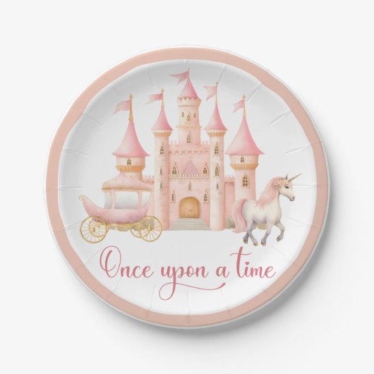 Assiettes En Carton Once Upon A Time Princess Paper Plate (Devant)