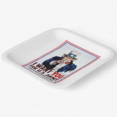 Assiettes En Carton Oncle Sam Vous Veut. (Angulaire)