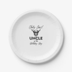 Assiettes En Carton Oncle Vache Holly De L'Anniversaire Boy Highland C