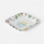 Assiettes En Carton One A Saurus Dinosaur Boy Birthday Square  (Angulaire)