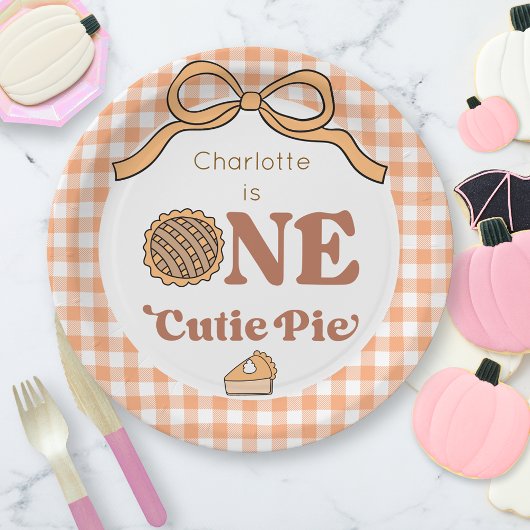 Assiettes En Carton One Cutie Pie 1st Birthday