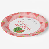 Assiettes En Carton One In A Melon 1er Birthday Party Watermelon (Angle)