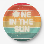 Assiettes En Carton One in the Sun, Birthday Party Plate (Devant)