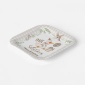 Assiettes En Carton One Silly Goose Brown Bow 1st Birthday (Angulaire)