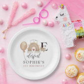 Assiettes En Carton ONEderful Rainbow Girl'anniversaire (Fête)
