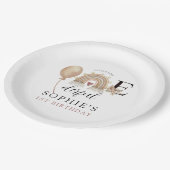 Assiettes En Carton ONEderful Rainbow Girl'anniversaire (Angle)