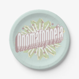 Assiettes En Carton Onomatopoeia Explosion Anglais