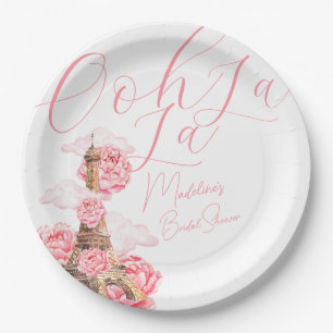 Assiettes En Carton Ooh La La Paris Enterrement de Vie de Jeune Fille