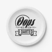 Assiettes En Carton Oops I Darted (Devant)