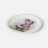 Assiettes En Carton Opossum de Pâques (Angle)