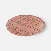 Or chic de Faux et copie noire de guépard sur le