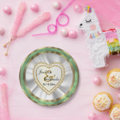 Assiettes En Carton Or & Faux Diamant & Monnaie Mariage ou Anniversair (Fête)